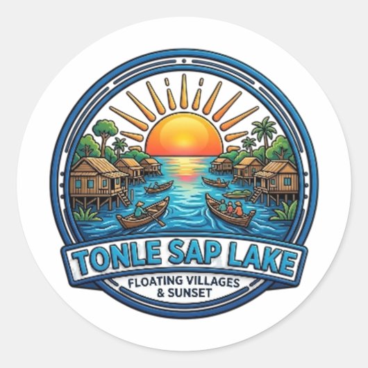 STICKER ROND LAC TONLE SAP (Devant)