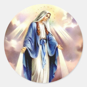 Sticker Rond L'acceptation de Mary