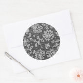 Sticker Rond Lace fabric pattern 1 (Enveloppe)