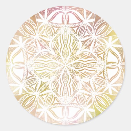 Sticker Rond Lace Mandala (Devant)