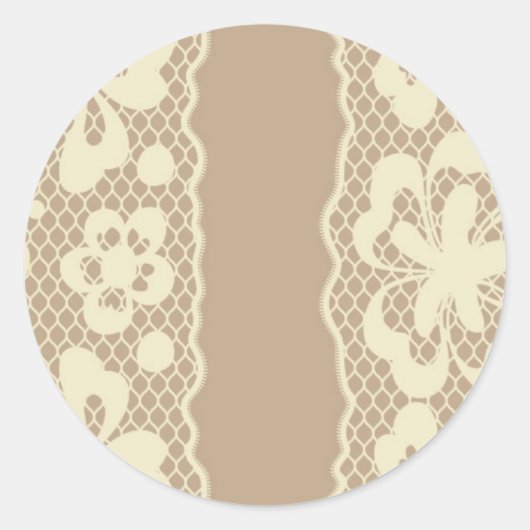 Sticker Rond Lace pattern (Devant)