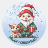 Sticker Rond Lâche Noël ! (Devant)