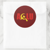 Sticker Rond L'ACLU est communiste (Sac)