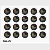Sticker Rond Lacrosse (Feuille)