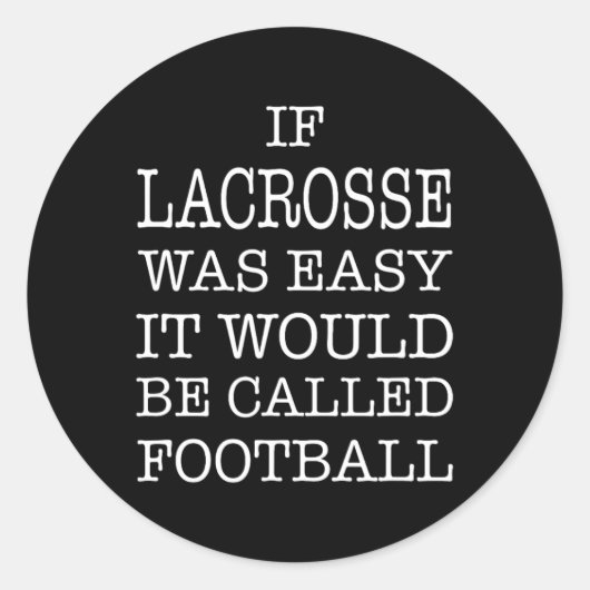 Sticker Rond Lacrosse (Devant)