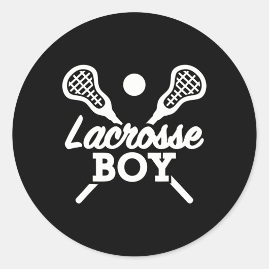 Sticker Rond Lacrosse Boy (Devant)