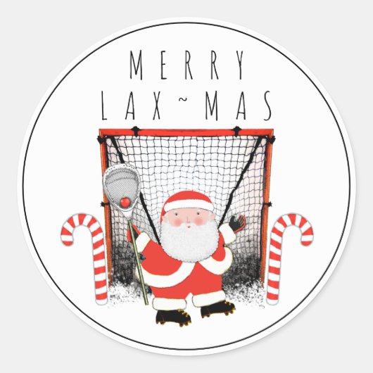 Sticker Rond Lacrosse Goalie Sports (Devant)