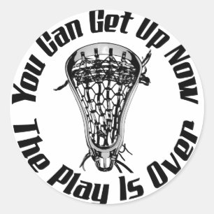 Sticker Rond Lacrosse joue sur