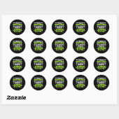 Sticker Rond Lacrosse Player Coach Brother (Feuille)