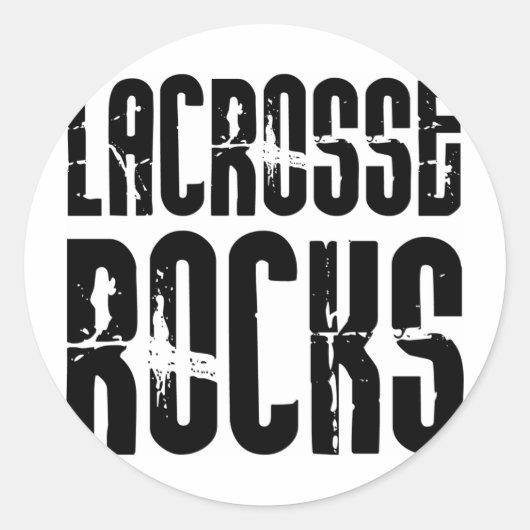 Sticker Rond Lacrosse Rocks (Devant)