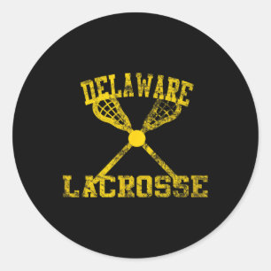 Sticker Rond Lacrosse vintage Delaware