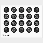 Sticker Rond Lacs jumeaux (Feuille)