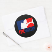 Sticker Rond L'action des pompiers (Enveloppe)