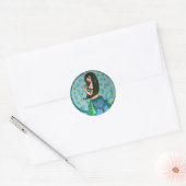 Sticker Rond Lacy Belly Dancer (Enveloppe)