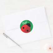 Sticker Rond Lady Bug Cute Kid's Ladybug Birthday Party (Enveloppe)