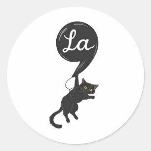 Sticker Rond Lady Comma - La Kamala Harris Pour Pr