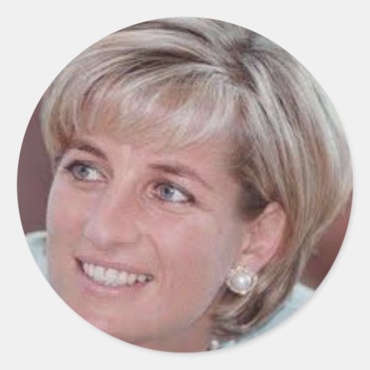 Sticker Rond Lady Diana (Devant)