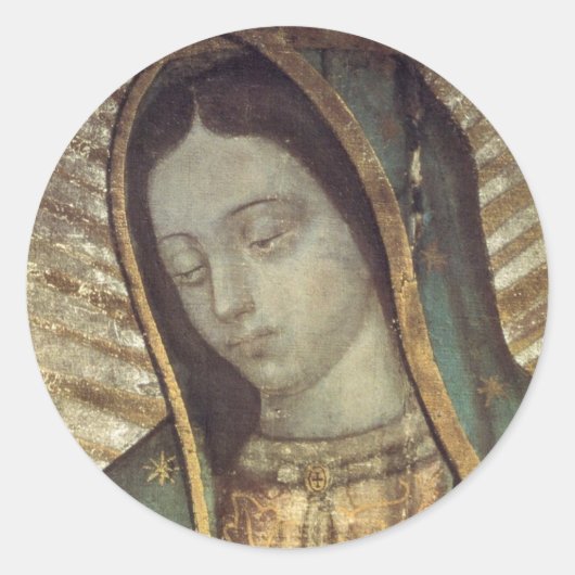 Sticker Rond Lady Guadalupe (Devant)