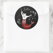 Sticker Rond Lady Justice Mermaid (Sac)