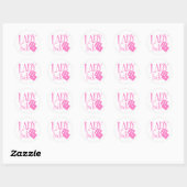 Sticker Rond Lady Luck Dice (Feuille)