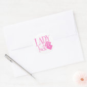 Sticker Rond Lady Luck Dice (Enveloppe)