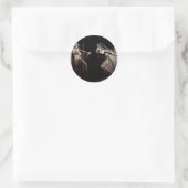 Sticker Rond Lady Macbeth Reçoit Les Daggers, Lady Macbeth Ta (Sac)