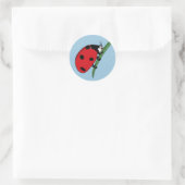 Sticker Rond Ladybug à la soif (Sac)