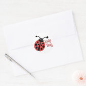 Sticker Rond Ladybug Cute Animal Print (Enveloppe)