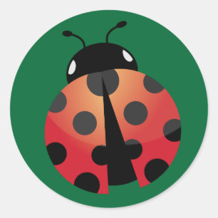 Sticker Rond Ladybug mou