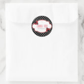 Sticker Rond Ladybug Red & Black Shower Party Favoriser les aut (Sac)