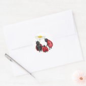 Sticker Rond Ladybug Stroll (Enveloppe)