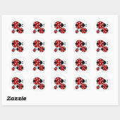 Sticker Rond Ladybugs (Feuille)