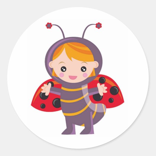 Sticker Rond Ladybugs (Devant)