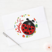 Sticker Rond Ladybugs (Enveloppe)