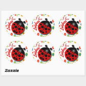 Sticker Rond Ladybugs (Feuille)