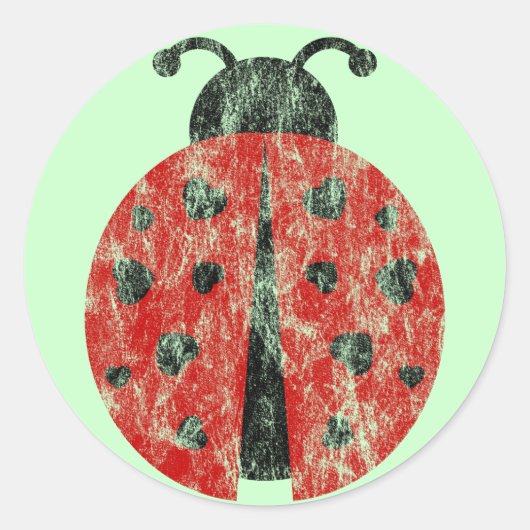 Sticker Rond ladybugz. (Devant)