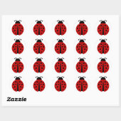 Sticker Rond ladybugz. (Feuille)