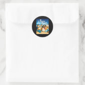 Sticker Rond Laguna Beach Saison 1 Key (Sac)