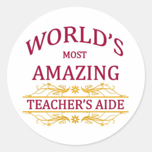 Sticker Rond L'aide du professeur