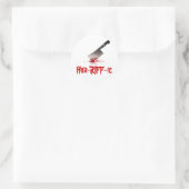Sticker Rond Laisse-le-moi ! (Sac)