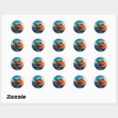 Sticker Rond Laisse-moi (Feuille)
