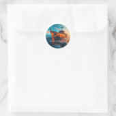 Sticker Rond Laisse-moi (Sac)