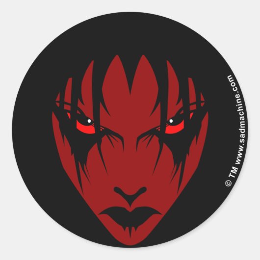 Sticker Rond laisse-moi tranquille (Devant)