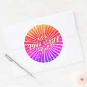 Sticker Rond Laisser Briller Votre Lumière (Enveloppe)