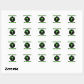 Sticker Rond Laisser le canapé - Réalisation déverrouillée (Feuille)
