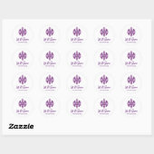 Sticker Rond Laisser neiger Flèche-neige pourpre (Feuille)