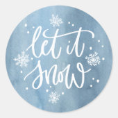 Sticker Rond Laisser neiger | Vacances (Devant)