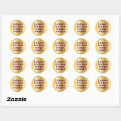 Sticker Rond Laisser rouler les bons moments (Feuille)