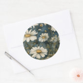 Sticker Rond Laissez fleurir votre créativité avec un design ma (Enveloppe)