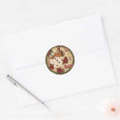 Sticker Rond Laissez-le neiger (Enveloppe)